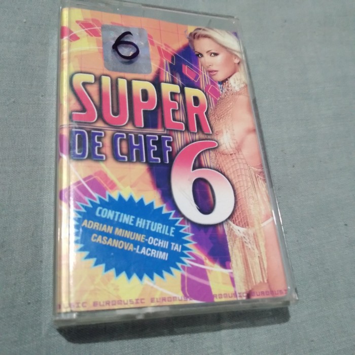 CASETA AUDIO MANELE SUPER DE CHEF VOL 6 ORIGINALA RARA!!!!