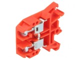 Conector de &Icirc;mbinare Șine 0,5-10mm&sup2; 2 Borne Roșu 690V