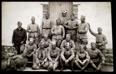 P.287 CP FOTOGRAFIE FRANTA MILITARI SOLDATI SANITARI INFIRMIERI foto