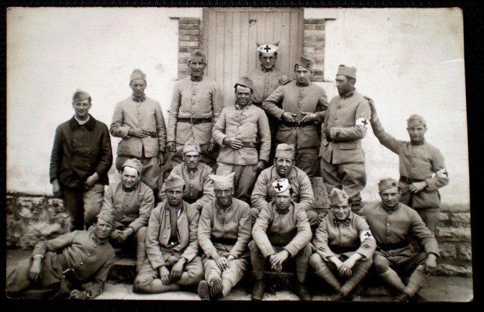 P.287 CP FOTOGRAFIE FRANTA MILITARI SOLDATI SANITARI INFIRMIERI