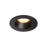 Spot incastrat, NUMINOS S Ceiling lights, black Indoor LED recessed ceiling light black/black 3000K 40&deg; gimballed, rotating and pivoting, including le, SLV