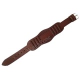 Curea Ceas Piele Maro 18mm Handmade