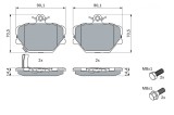 Placute Frana Disc Bosch 0986424471 Smart Cabrio City-Coupe Crossblade Fortwo Cabrio Cupe Roadster Cupe