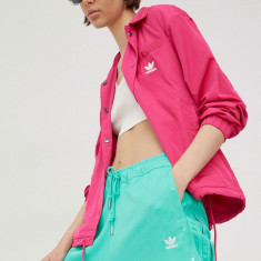 adidas Originals geaca Always Original HG1237 femei, culoarea roz, de tranzitie, oversize