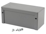 Carcasă universală aluminiu gri 56x127x56mm