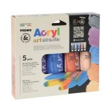 Cumpara ieftin Tempera acrilica Fluo Primo, 75 ml, 5 culor