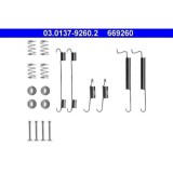 Set accesorii reparatie saboti frana Ate 03013792602, parte montare : punte spate