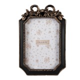 Cumpara ieftin Rama foto perete / masa polirasina neagra aurie 13x2x20 cm, 10x15 cm