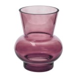Cumpara ieftin Vaza flori sticla violet Andy 15 x 18 cm