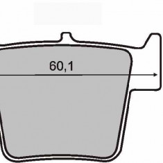 Placute frana sinter Honda CR 250 spate Cod Produs: MX_NEW 225100663RM