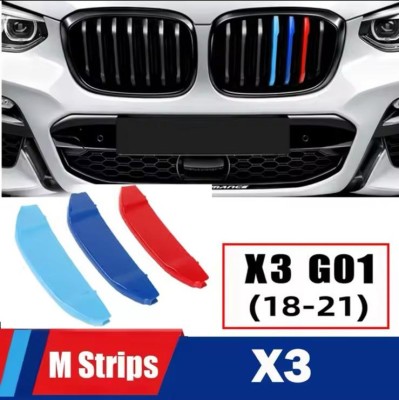 Set ornamente plastic grila fata compatibil BMW X3 2018 - 2021 G01 foto
