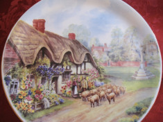 FARFURIE DECORATIVA PORTELAN ENGLEZESC BONE CHINA COTTAGES OF RURAL foto