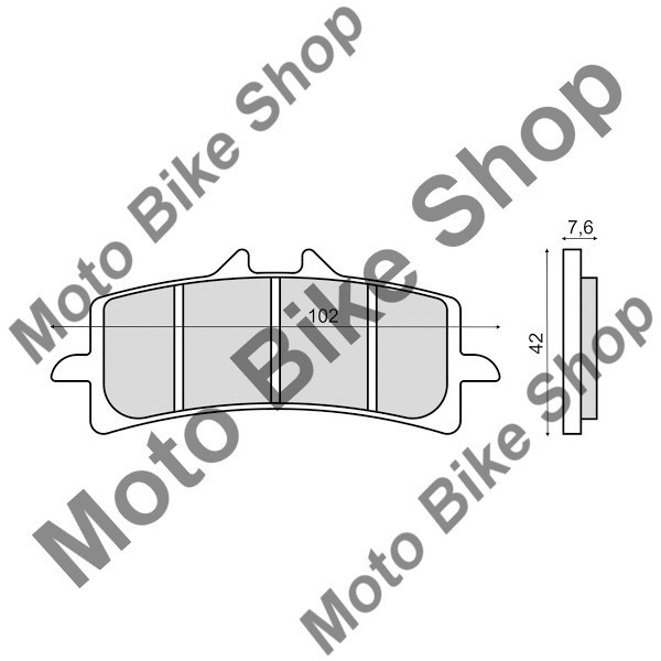 MBS Placute frana sinter Aprilia RSV4 1000 fata, Cod Produs: 225102923RM