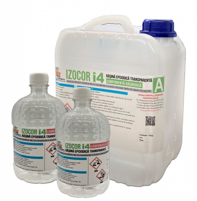 Rasina Epoxidica Transparenta IZOCOR I4 - Turnare si Reparatii - Chit de 6 kg