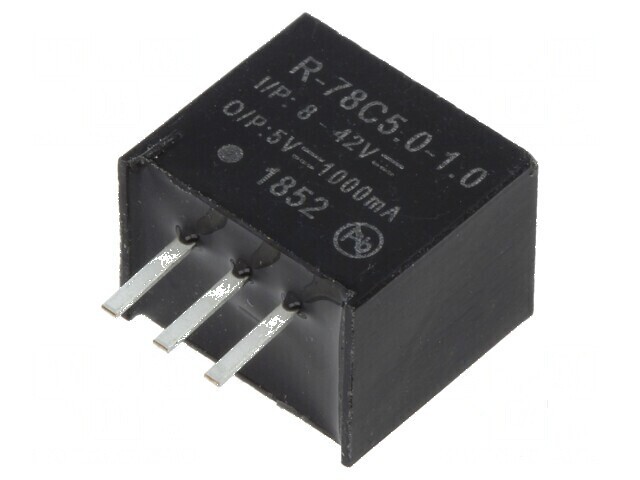 Convertor DC/DC 5V 1A - SIP3 PCB