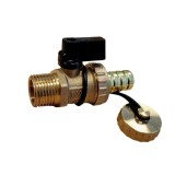 Robinet sferic cu racord furtun 1/2"