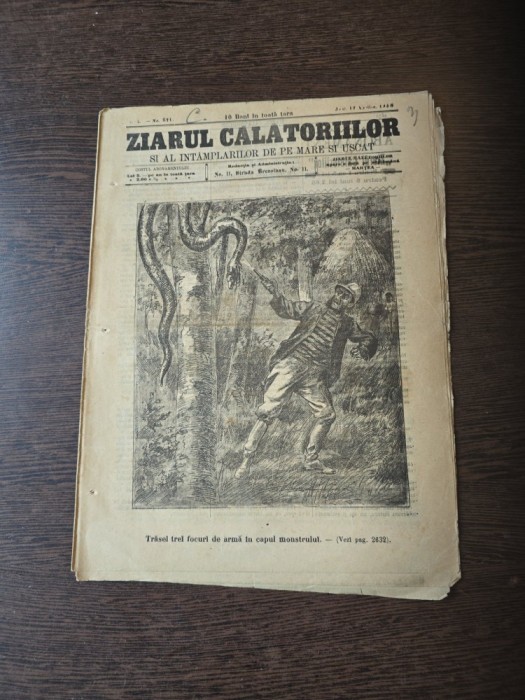 Ziarul Călătoriilor si al intamplarilor de pe mare si uscat - nr. 571/1908