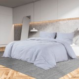 VidaXL Set cu husă de pilotă, gri, 260x220 cm, bumbac