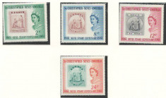 Saint Kitts si Nevis 1961 Mi 132/35 MNH - 100 de ani de timbre foto