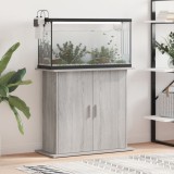 vidaXL Suport acvariu, gri sonoma, 81x36x73 cm, lemn prelucrat