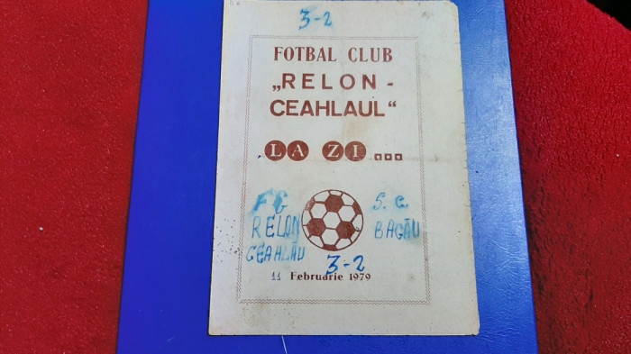 program Relon Ceahlaul PN - SC Bacau