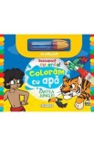 Descopera culorile! Coloram cu apa: Cartea junglei