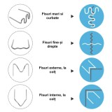 Set 500 Capse Pentru Pistol de Lipit, Reparat si Sudat Plastic, Cleme Model Tip S, 0.8mm, Oem