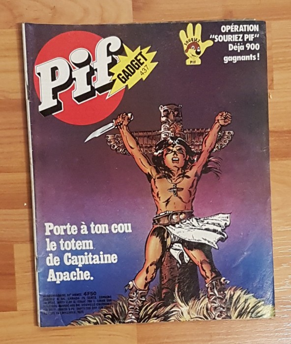 Revista Pif Gadget, nr. 437 (iulie 1977). In limba franceza