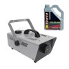 Masina de Fum Profesionala 2000W cu Telecomanda + Lichid Fum 4.5L, Jet 7m, 5000 Cu.Ff/Min, Gri, Efecte Speciale DJ Club Disco
