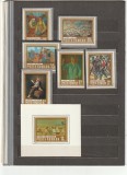 ROMANIA 1973 LP 835 LP 836 REPRODUCERI DE ARTA MUNCA SERIE+COLITA MNH NESTAMPILATE