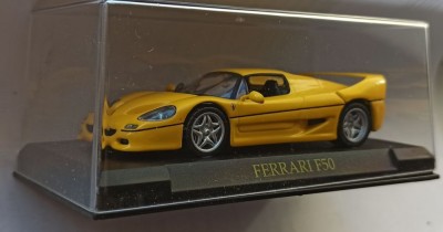 Macheta Ferrari F50 (Type F130) 1995 galben - IXO/Altaya 1/43 foto