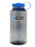 Sticla Apa Nalgene Wide Mouth Sustain 1L Gri, Tritan Renew, Fara BPA/BPS, Reciclata, Diametru 89mm, Outdoor