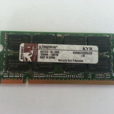 Memorie laptop Kingston kit 4 GB 2GB x 2 - 667 Mhz, DDR-2