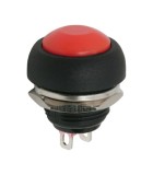 Buton 1 circuit 1A 250V OFF-(ON) rosu fara retinere 09044PI