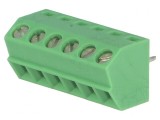 Regletă de Conexiuni PCB 55&deg; 3,5mm 6 Piste 10A