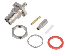 Conector BNC mamă 50&Omega;, montare pe panou