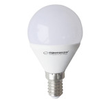 Bec LED clasic E14 G45, Esperanza ELL152, 6W, 3000K, 580lm, 220V, clasa energetica A+, lumina alba naturala