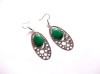 Cercei jad verde 44976, Cercei fashion