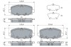 BOSCH 0 986 424 963 set placute frana,frana disc