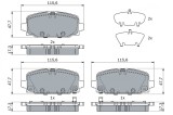 BOSCH 0 986 424 963 set placute frana,frana disc