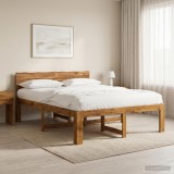 Cumpara ieftin Cadru de pat dublu cu spatar ROSTOCK natural 152 x 203 cm