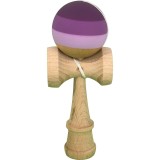 Kendama X Originala, Profesionala, Cyrax, din Lemn, 18 cm, Rubber Grip, Purpuriu/Mov/Lila