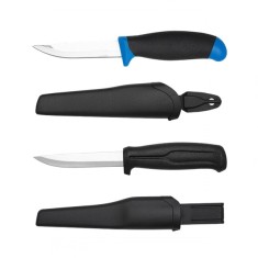 Set doua cuțite universale pentru v&acirc;nătoare și pescuit, 20.8 cm, husa inclusa