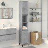 Gossi dulap de baie, gri beton, 30x30x190 cm, lemn prelucrat