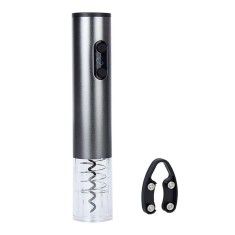Set tirbuson electric modern pentru desfacut sticla vin cu taietor sigiliu, htphone, c001n foto