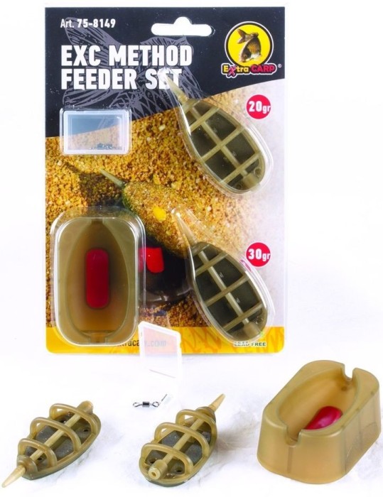 Set Momitoare Extra Carp Method Feeder Set + Mould, 50-60g, 2buc/set