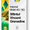 eSIM Internet Sf&acirc;ntul Vincent și Grenadine, valabil 30 zile, trafic 20 GB