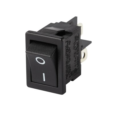 Intrerupator CR 19.2x13mm 6A 250Vac negru foto