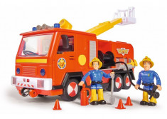 Masina Pompierului Sam Cu 2 Figurine Si Functiuni foto