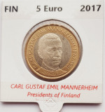 2272 Finlanda 5 euro 2017 President Carl Gustaf Emil Mannerheim km 255, Europa